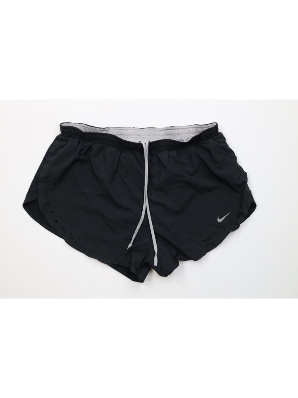 Vintage Nike Mens Medium Pro Cut Elite Split Seam Running Short Shorts Black 2"